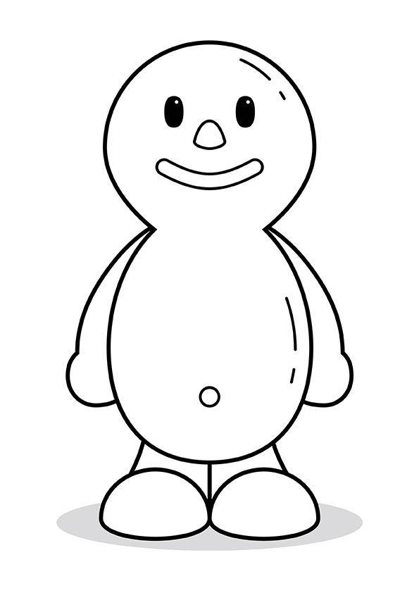 Bubble Baby Character Colouring In 1