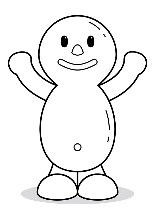 Bubble Baby Character Colouring In 2