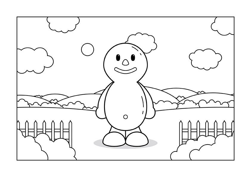 Bubble Baby Character Colouring In 3